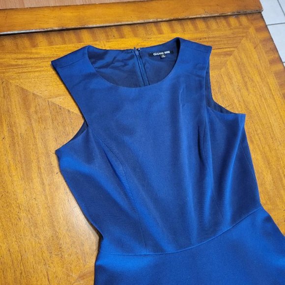 Gianni Bini Blue Fit & Flare Dress - Picture 3 of 12
